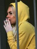 Lindsay Lohan smoking
